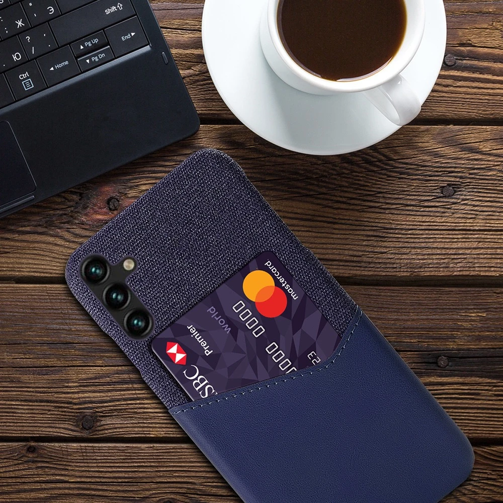 Premium Business Card Holder Case with Slots for Samsung Galaxy Phones