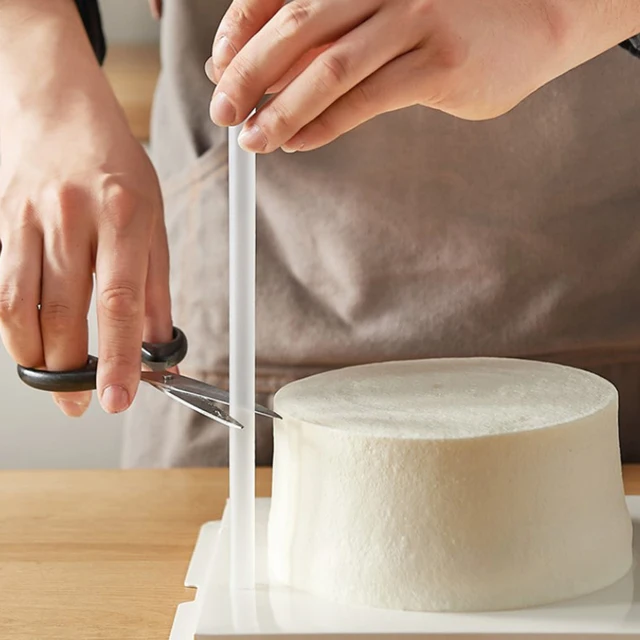 10 Pc 24/30 Cm Műanyag Sütemény Tiplik Rudak Torta Tartó Egymásra Rakás Szalma Fehér Sütemények Szerszámok - Image 6