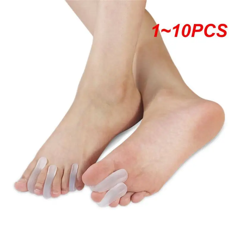 

1~10PCS Pad On The Toe Little Thumb Silicone Daily Use Toe Bunion Corrector Guard Straightener Finger Toe Separator Foot Care