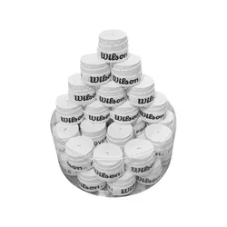 Premium Anti - Slip Thickened Overgrips - 30 - Pack Tennis & Pickleball Accessory Set by Wilon (WILSON WHITE 30PCS)
