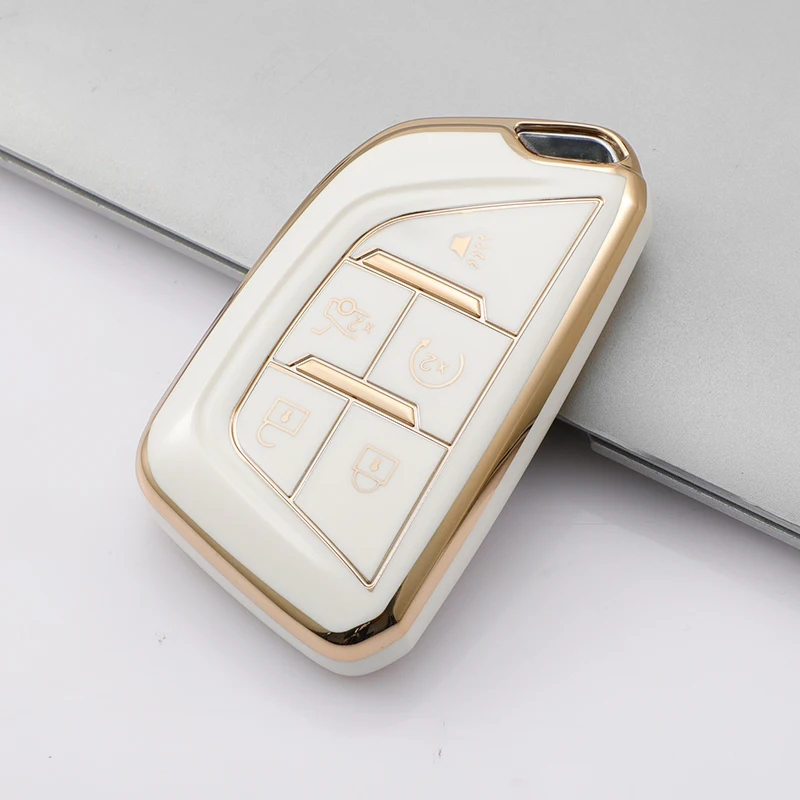 Premium TPU Car Key Fob Cover Case Protector - Sleek Design Shell