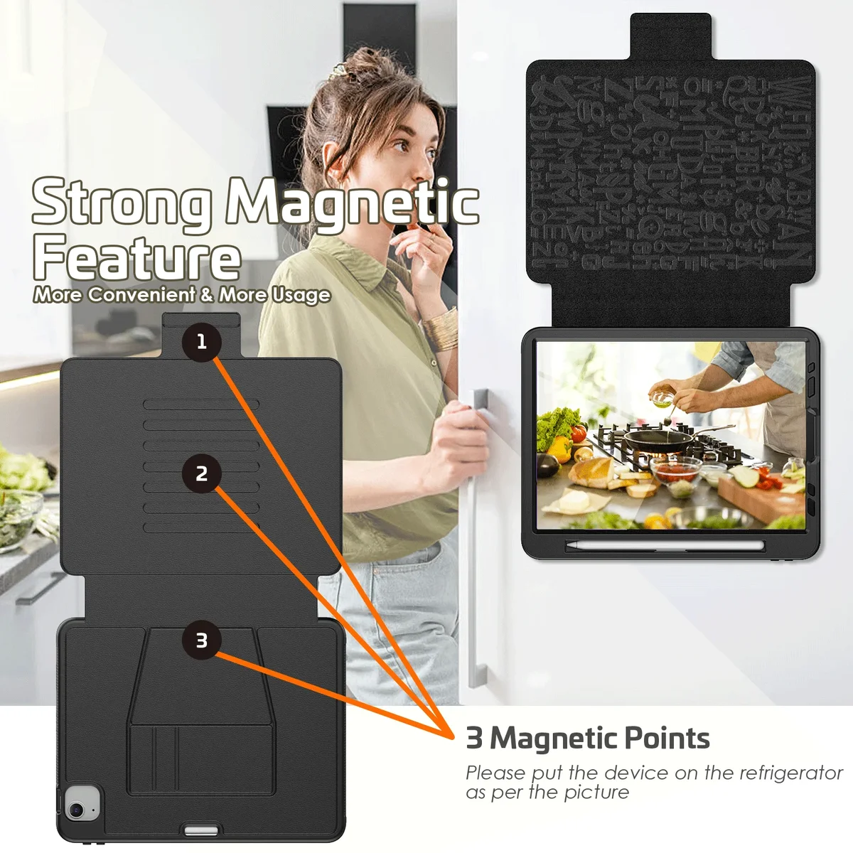 Magnet Smart Case For iPad Air 11 2026 Pro 11 2018-2025 Air 4 Air 5 10.9 2022 Shockproof Cover Multi-angle Kickstand Buckle Case — view 5