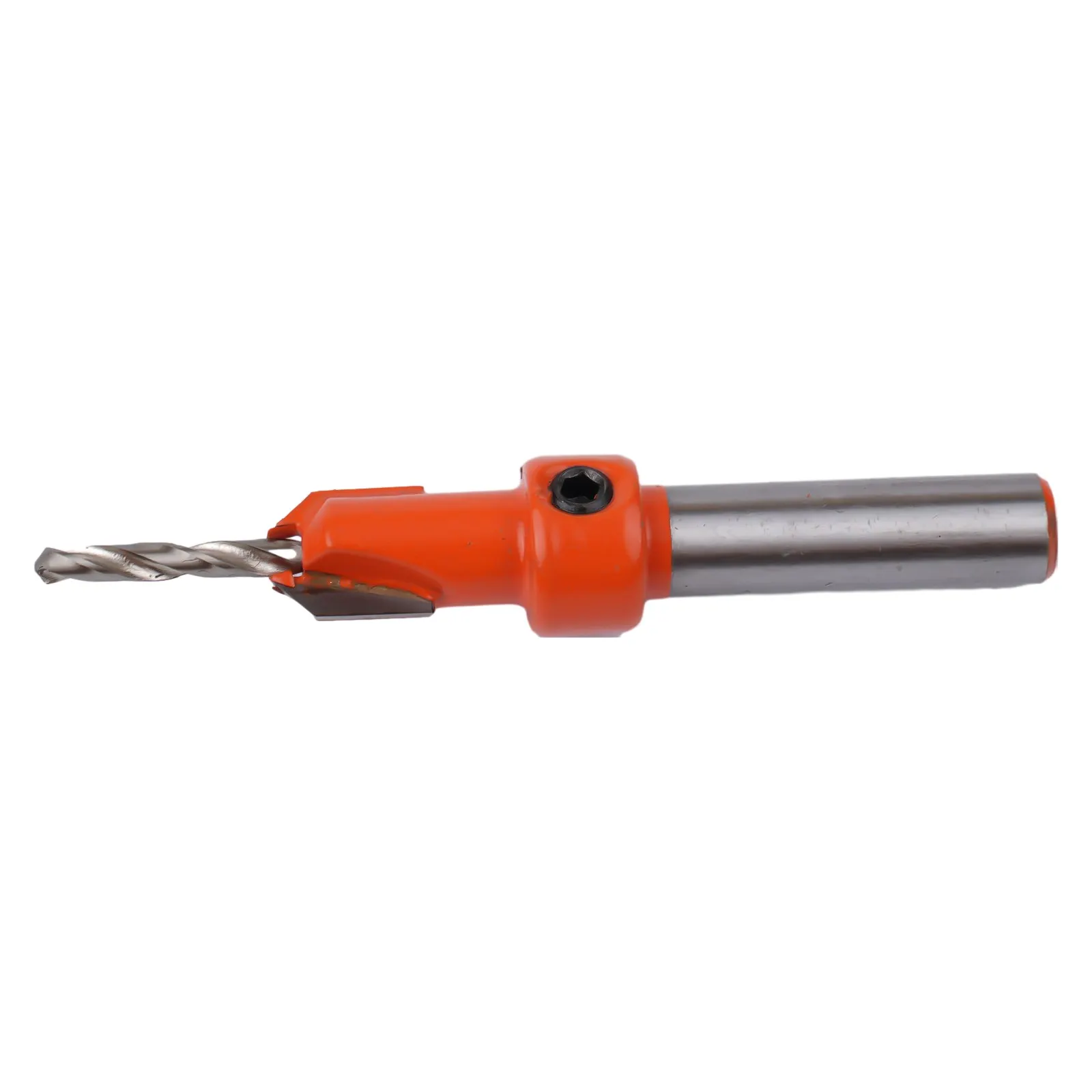 Tapered Self Tapping Screw Countersink Drill Bit With Drill Stopper And Adjustable Stop Collar For Woodworking Round Shank