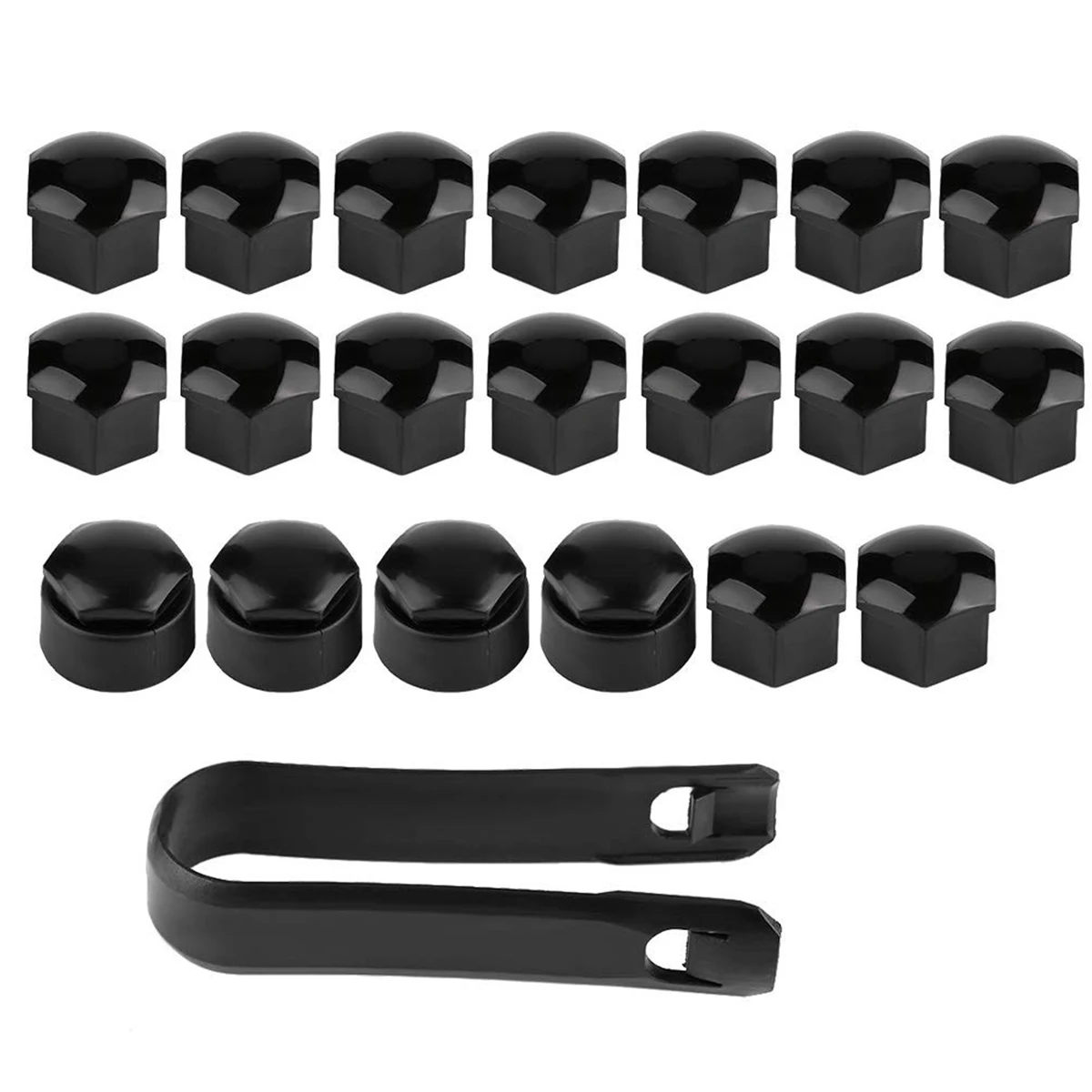 20-Piece Car Wheel Lug Nut Covers with Removal Tool