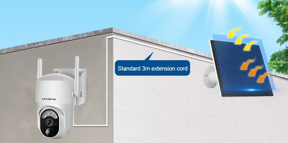 2K 4G Solar Camera Outdoor Wireless Surveillance Camera Security Protection Colo