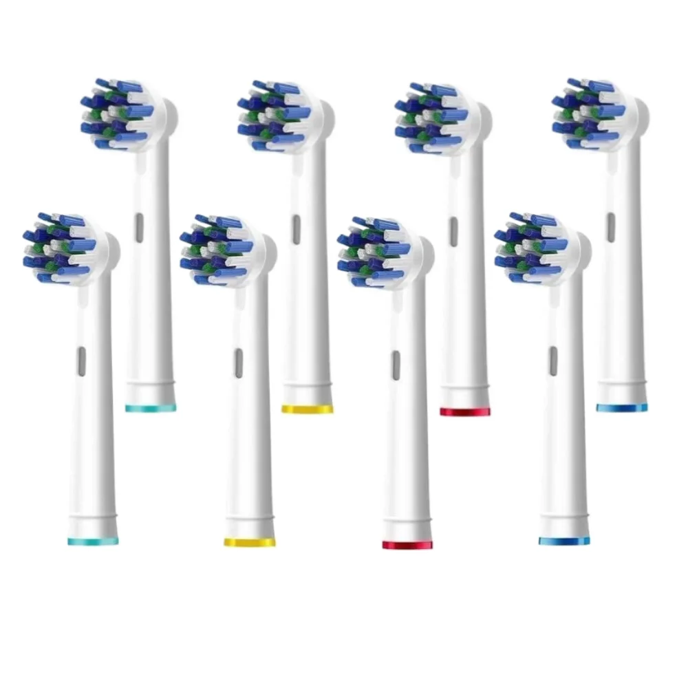 رؤوس فرشاة الأسنان المتقاطعة السوداء لـ Oral B Braun Pro 500/1000/1500/3000/3757/5000/7000/7500/800 فوهات رأس الفرشاة لـ OralB