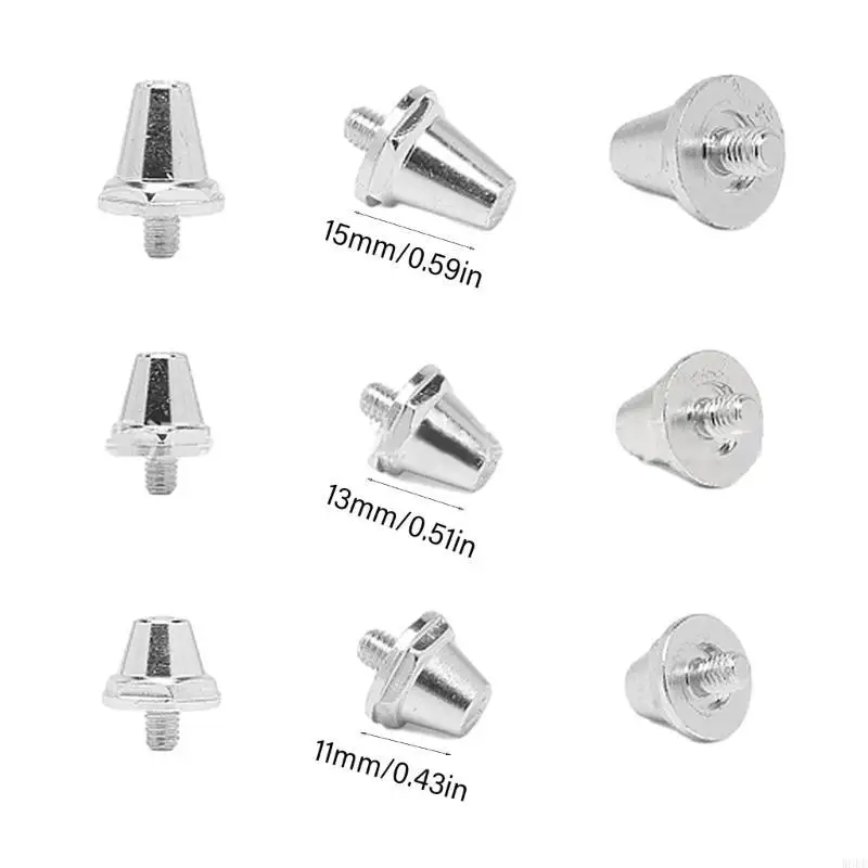 Aluminum Football Boot Spikes Soccer Replacement Football Cleats 12Pcs