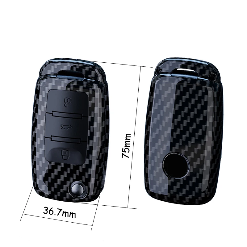 Premium Carbon Fiber Car Key Case Cover for Enhanced Protection and Style
