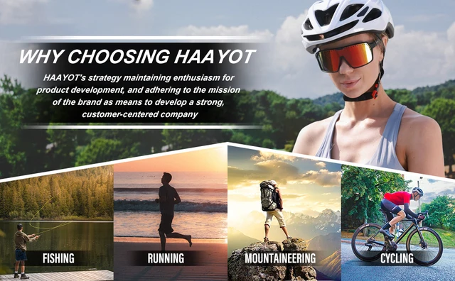 Best HD Polarized Cycling Glasses with 3 Interchangeable Lenses