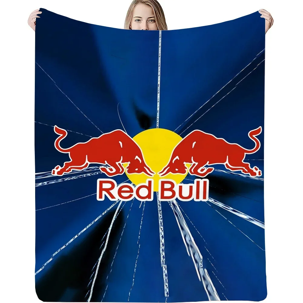 Red Bull Blanket Large Throw Blanket for Sofa Luxury Bedding Bed Blankets Sofa Decoration Fluffy Soft Blankets and Throws Nap & 4