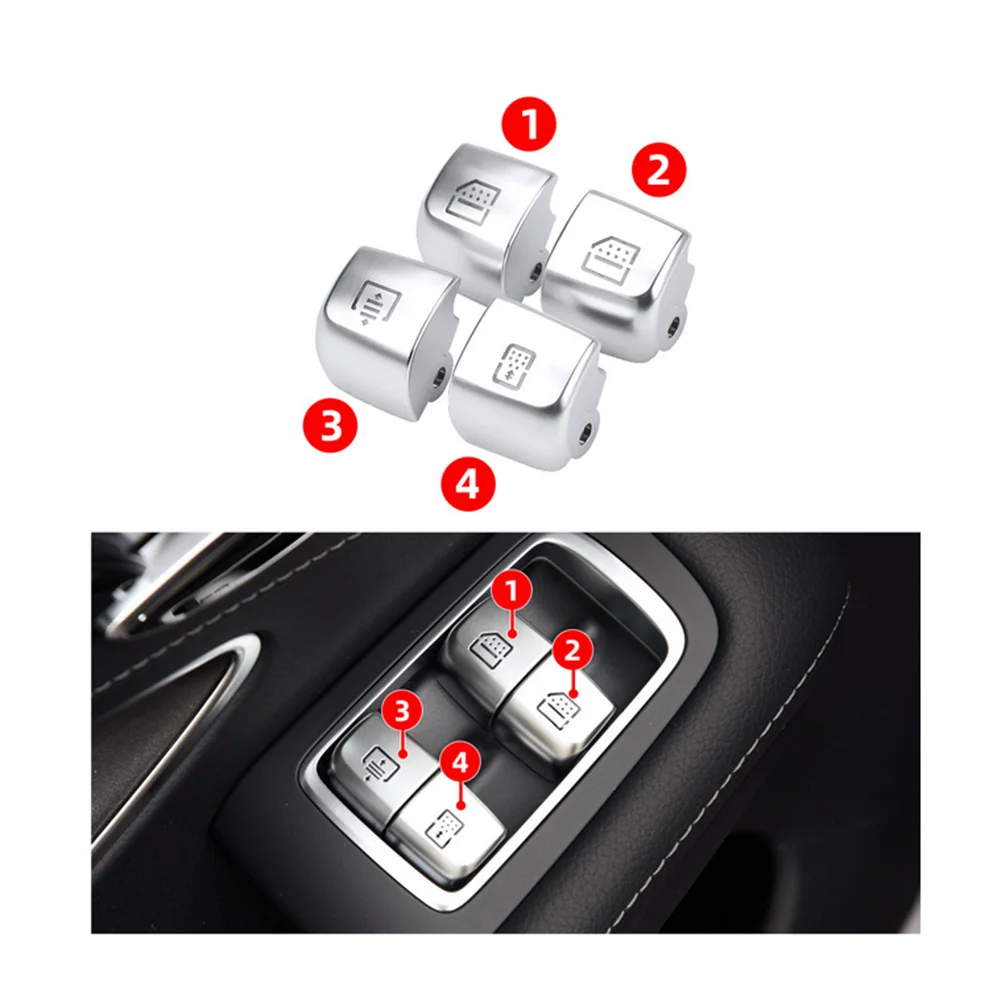 메르세데스 벤츠 W222 S-Class 2014-2019 용 후면 창문 스위치 단추 인테리어 액세서리, 창문 스위치 단추 교체 부품