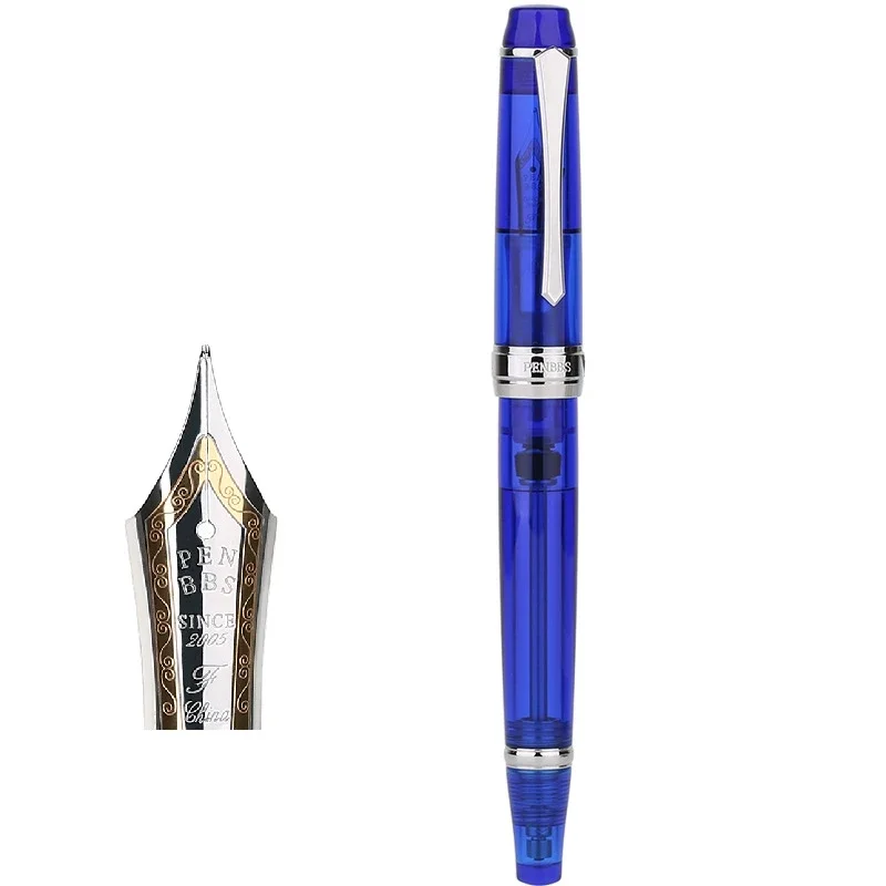 ペンブ456樹脂透明真空充填万年筆ファインペン先ファッション