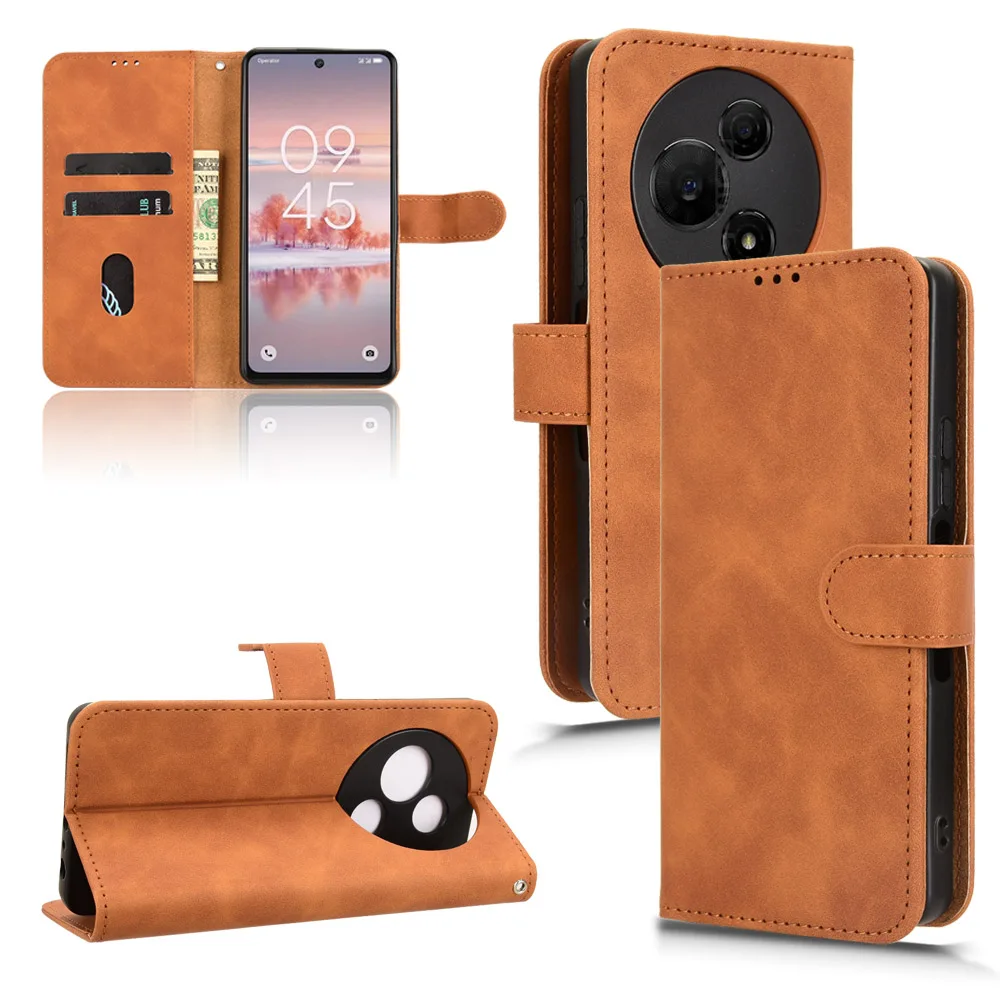 PU Leather Wallet Flip Stand Card Holder Case Cover