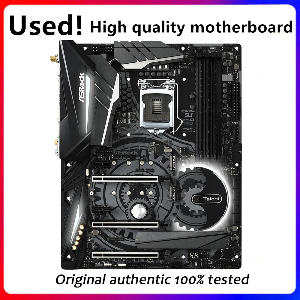 Per Scheda Madre Desktop Asrock Z390 Taichi Per Scheda Madre Intel Z390 Z390M Ddr4 Lga 1151 Desktop Originale Usata