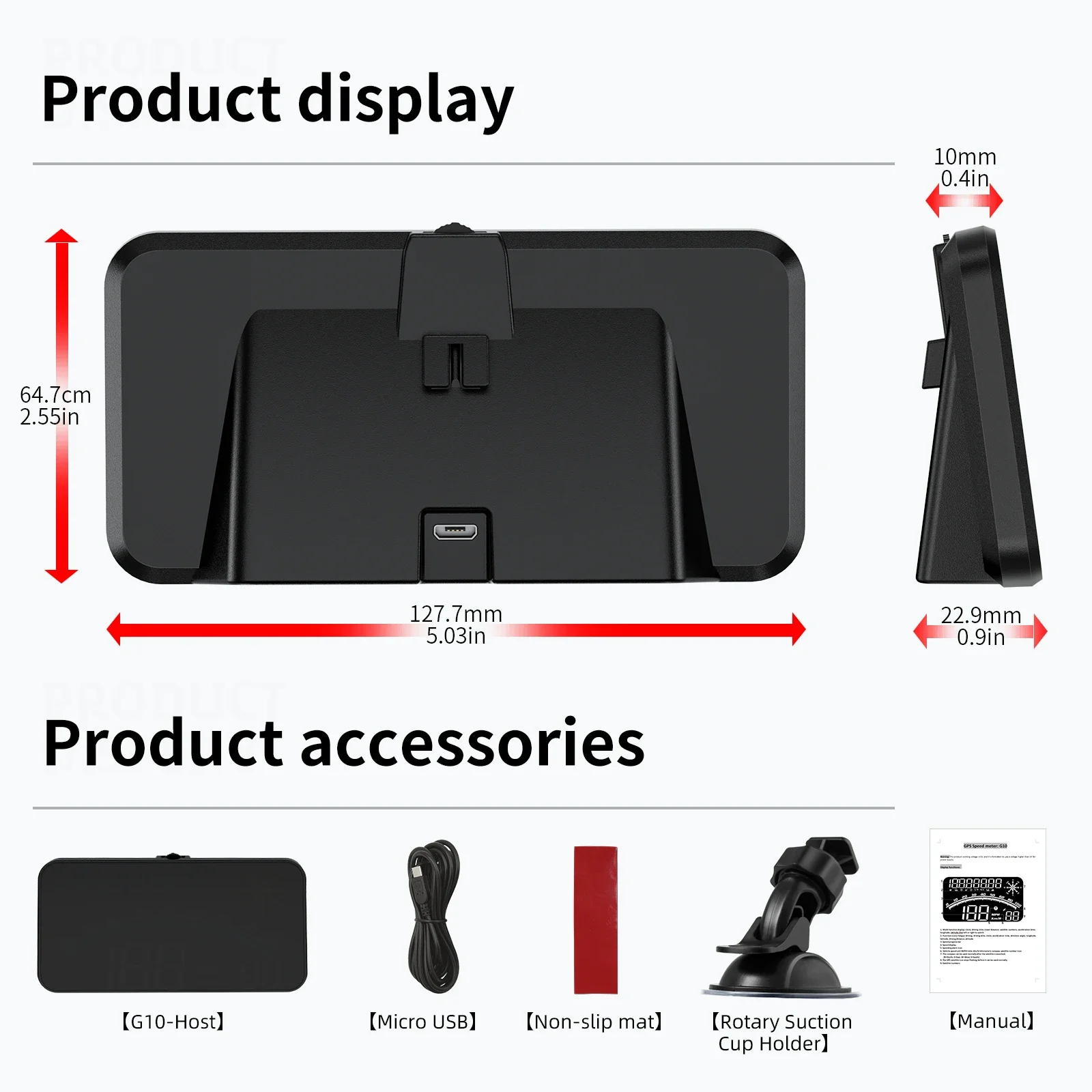 عداد سرعة رقمي GPS للسيارة