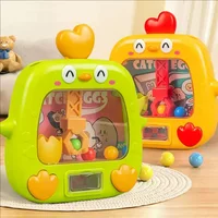 Children's Puzzle Fun Cute Chicken Catch Ball Machine Mini Table Game Interactive Educational Toy Claw Machine for Kids Gift 1