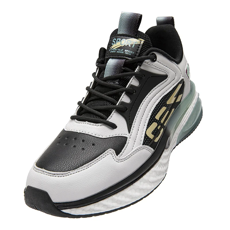 Leather Waterproof Men's Walking Shoes High-quality Non-slip Commuting Sneakers Men Outdoor Jogging Sports Shoes Male Footwear