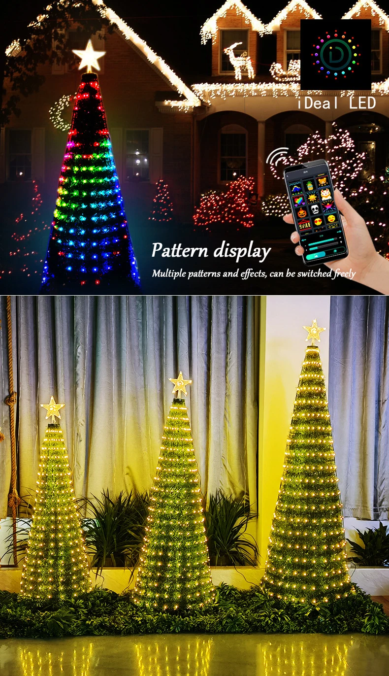 Christmas Tree Garland Lights – Smart Star Fairy String Lights Decor S9dc232447b494d3e90459900cf0ac9d0Y