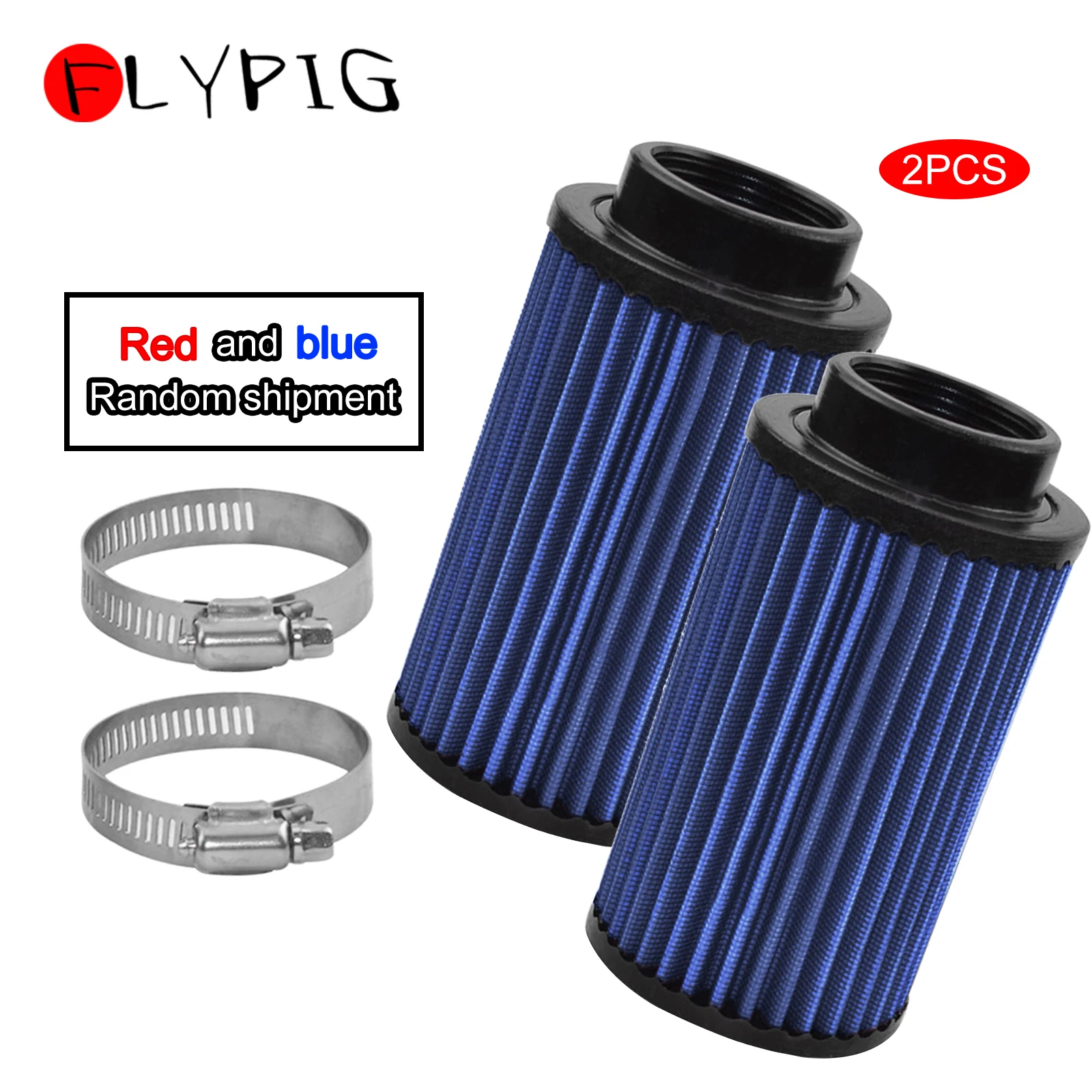 2Pcs Air Filters Cleaners for Yamaha YFZ350 Banshee YFZ 350 ATV Dirt Bike Motorcycle Accessories Replace RU-0210 Random Color air filter motorcycle air filter air filter cleaner