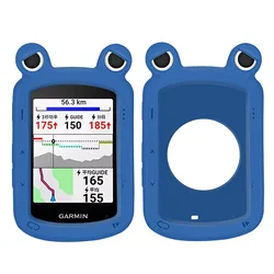 Silicone Protective Case for Bicycle GPS Speedometer - Anti - Collision Protector Shell (Blue)