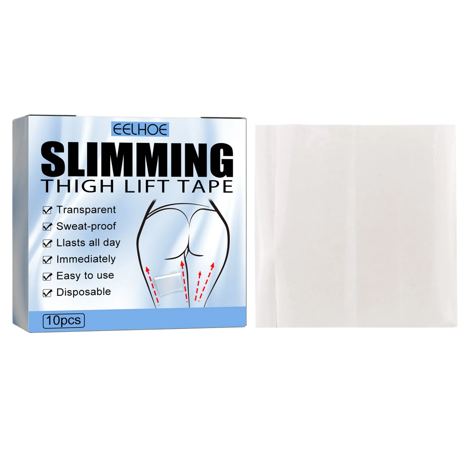 Leg Tape For Sagging Skin Instant Lift Patches 10pc Shape Legs Slimming