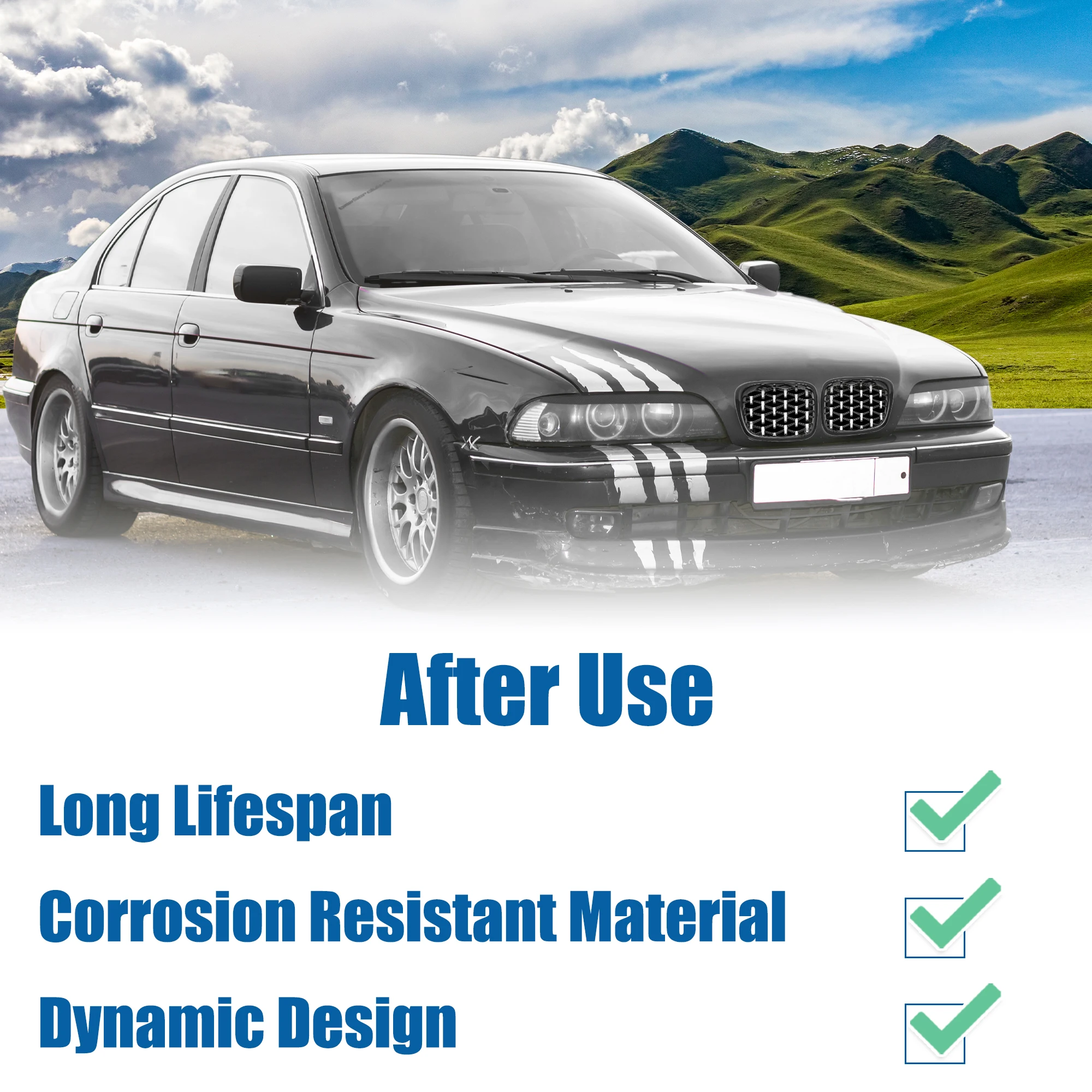 UXCELL  ĵ  ׸, BMW 5 ø E39 1999 2000 2001 2002 2003 51138195152/51138195151, 1 