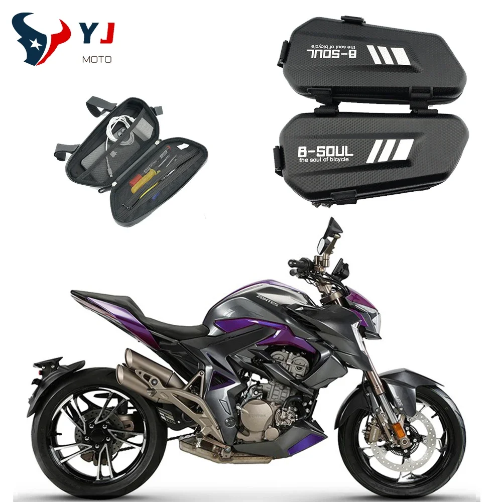 

Аксессуары для Honda Yamaha Aprilia Benelli Ttiumph Kwasaki KTM Harley Davidson Водонепроницаемая Боковая Сумка обтекатель рамка ящик для инструментов