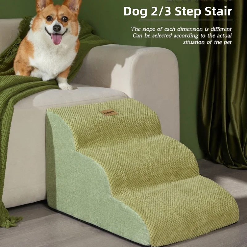 Pet Sofa Stair pet ramp stairs Dog Stairs Pet 2/3 Steps Stairs for Small Dog Cat Ramp Ladder Anti-slip Removable Dogs Bed Supplie