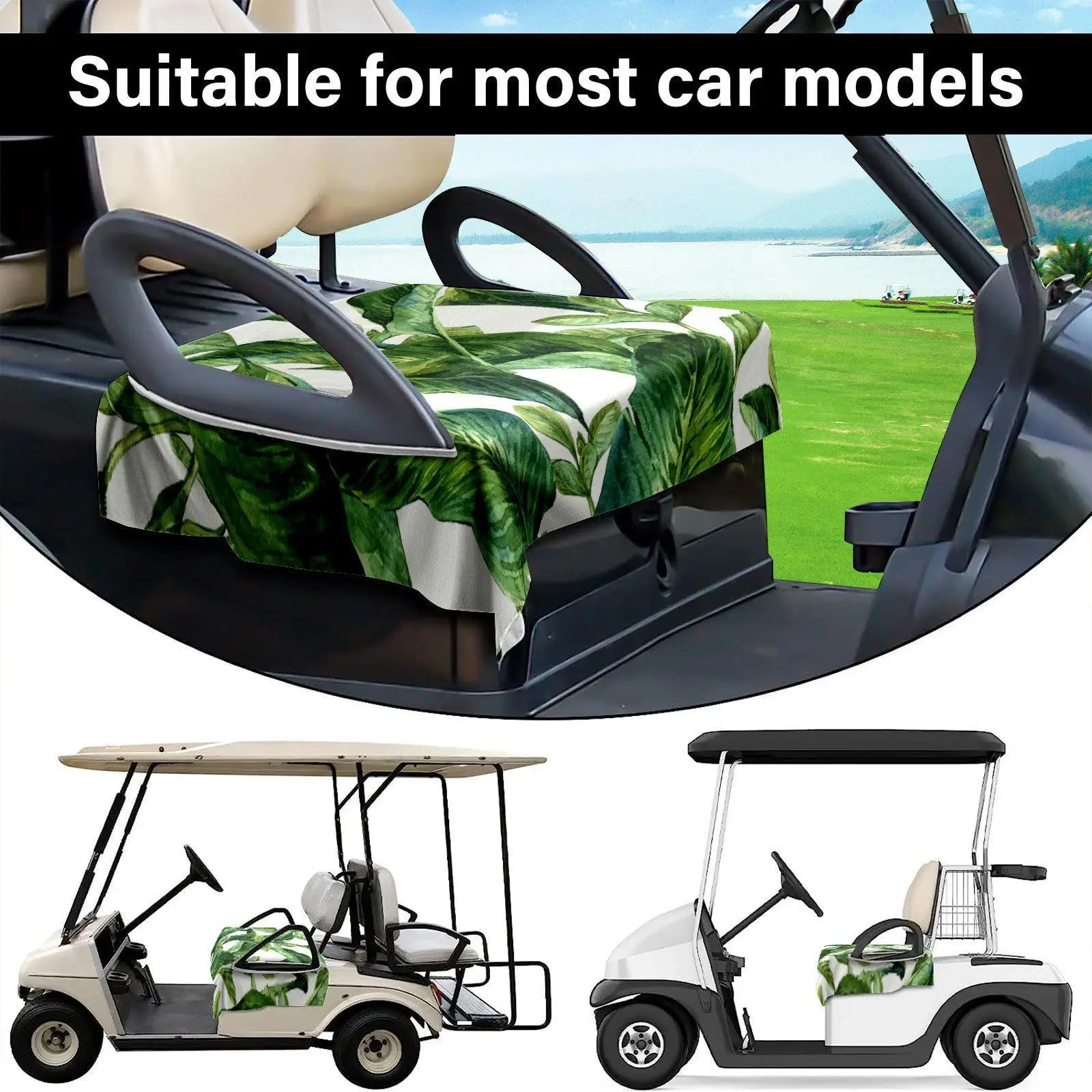 Golf Cart Seat Towel Blanket Comfortable Reusable Polyester Protection for Golf Club Course Cruising Golf Accessories