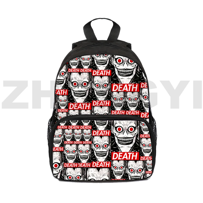 

Death Note Backpacks Kids 12/16 Inch Mini Bag 3D Anime Shinigami Ryuk Kindergarten Back Pack Misa Amane L Lawliet School Bag