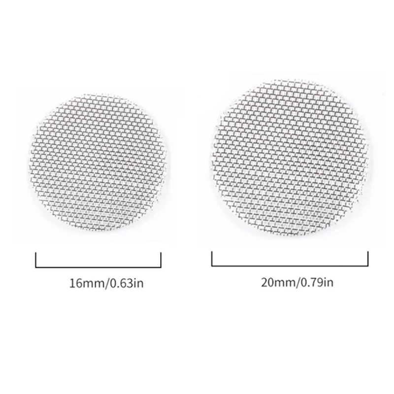 Hookah water pipe 500pcs/pack Thickened Multifunctional Hookah Water Pipe Stainless Steel Tobacco Smoking Metal Filters Smoke Pipe Screen Gauze