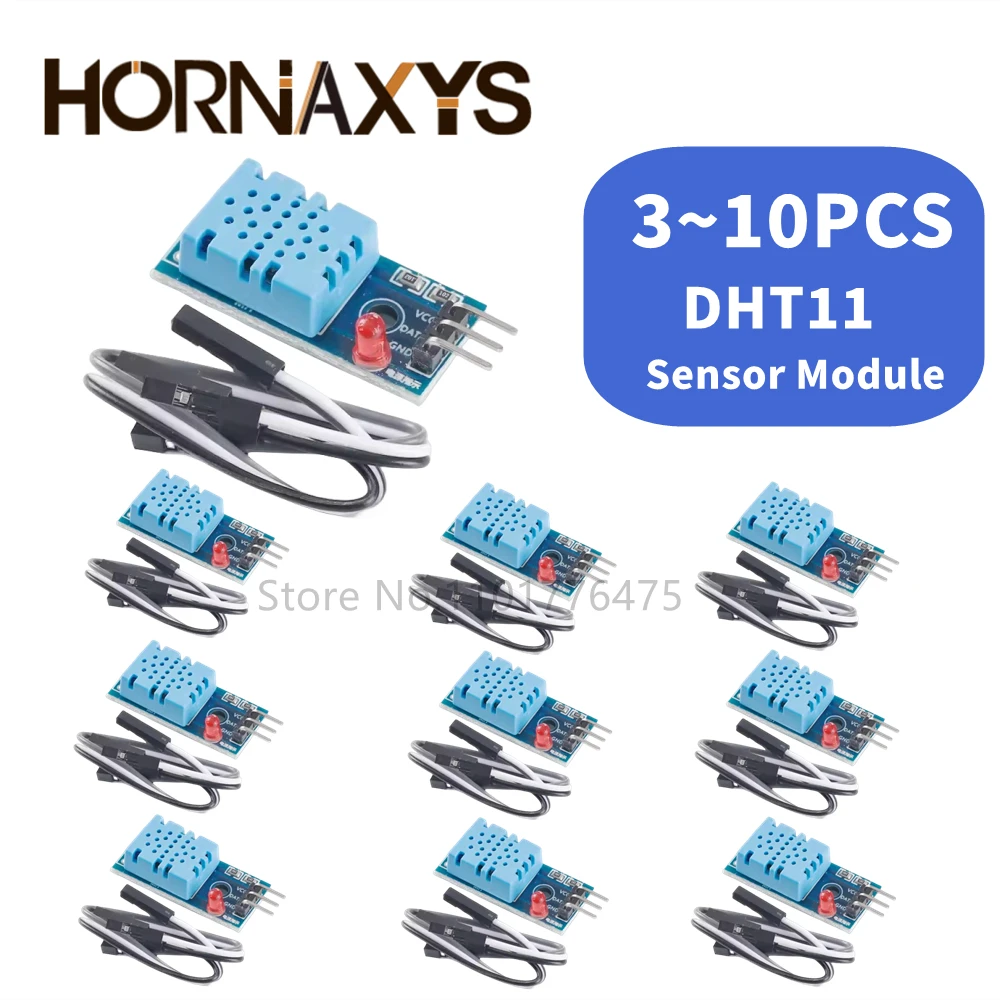 1-10pcs-DHT11-Sensor-Modules-3-3V-5V-Digital-Temperature-and-Humidity ...