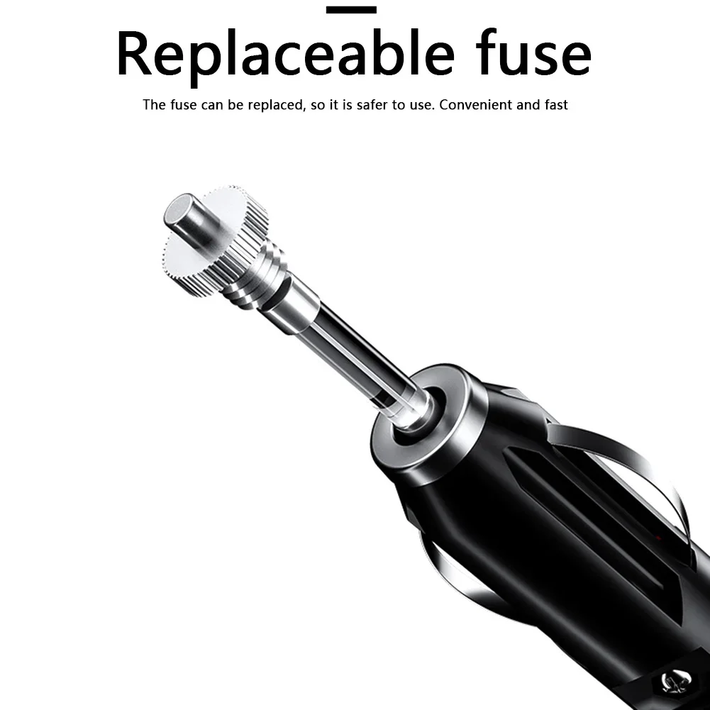12V 24V 20A Socket Plug with Indicator Light Cigarette Lighter Female Power Extension Cable Car Male Female Extension Cable 5