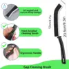 2pcs Hard Bristle Crevice Brush Gap Cleaning Brush Dead Corner Small Cleaning Tool for Bathroom Kitchen Tiles Window Slots Track 5