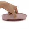 BPA-free Food Grade Anti Slip Kids Feeding Plate Baby Silicone Suction Plate 6