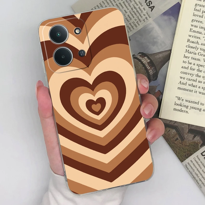 Trendy Girl Pattern Ultra Thin Transparent TPU Soft Phone Case - Lightweight Protective Cover