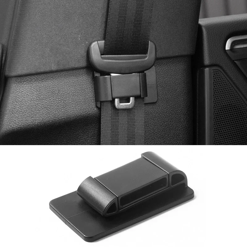 2PCS Car Seat Belt Limiter Buckle Stopper Safety Belt Adjusting Clip Non-slip Spacing Limit Device Fixed Buckle Accessories