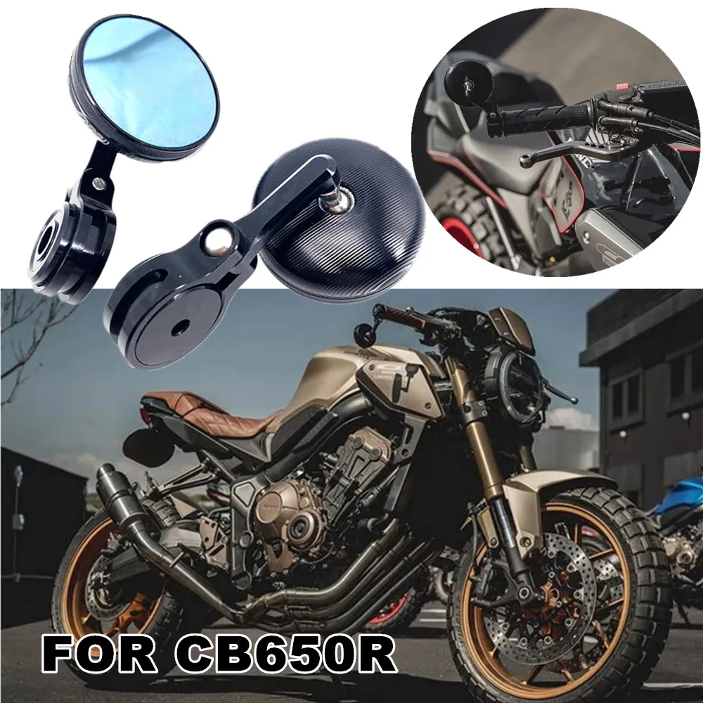 Motorcycle Handlebar Rearview Mirror Cnc Aluminum Alloy Handlebar Mirror For Honda Cb650R Cb650R Cb500X Cb500X 2019-2022
