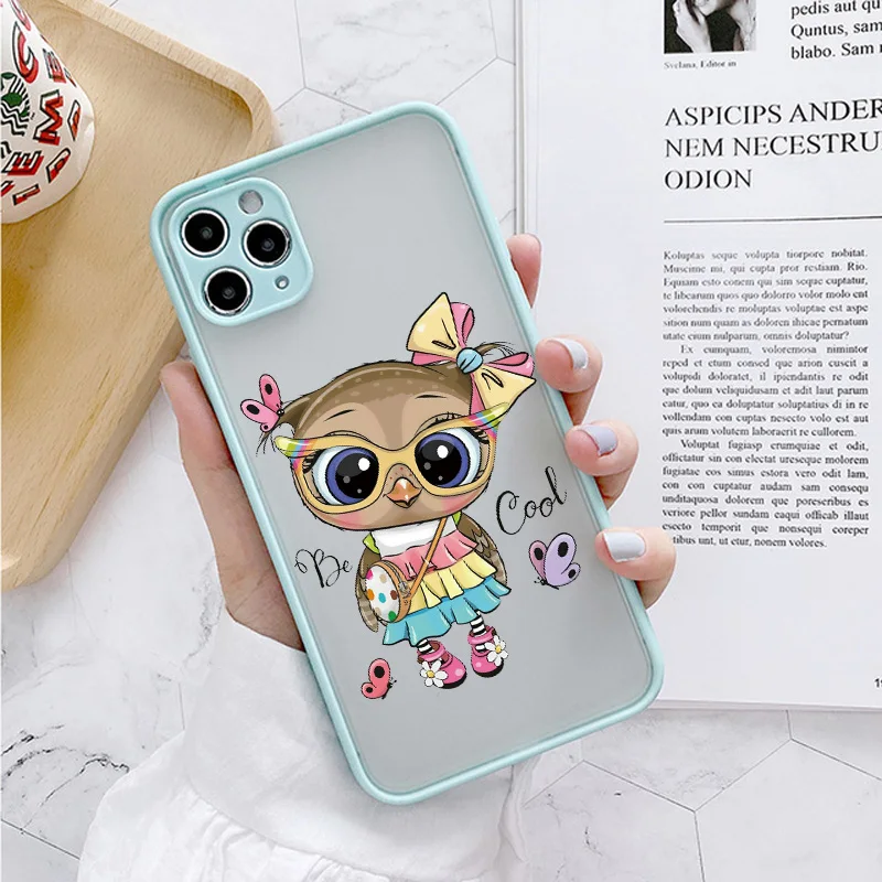 Adorable Owl Design Shockproof Phone Case - Stylish & Protective Cover