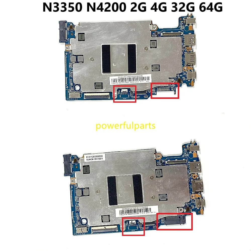 Placa-mãe para Lenovo Ideapad 120s14iap N3350 N4200 2g 4g 32g 64g 5b20p23884 5b20p23888 5b20p23726 100 de Trabalho
