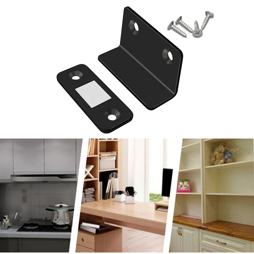 Magnetic Cabinet Catches, Door Closer, Magnetic Cabinet Latches, Door Catches, Cabinet Door Latch Strong Magnetic Door Closer Cabinet Thin Punch Magnetic Latch Catch Closet Sliding Device