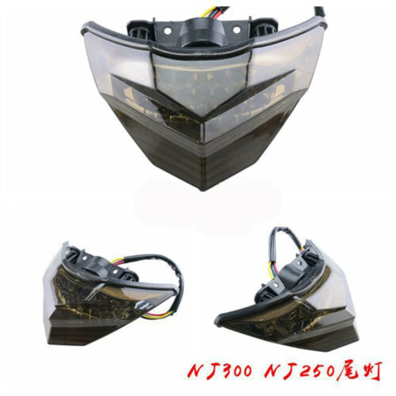 

For Kawasaki Ninja 250 250R 300 2013-2017 Motorcycle LED Rear Tail Stop Light Brake Lamp Flasher Running Turn Signal Blinke