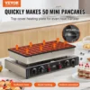 110V Mini Dutch Pancake Baker, 50PCS 1700W Commercial Electric Nonstick Waffle Maker Machine, 1.8 Inches Pancake Maker with 2 Th 2