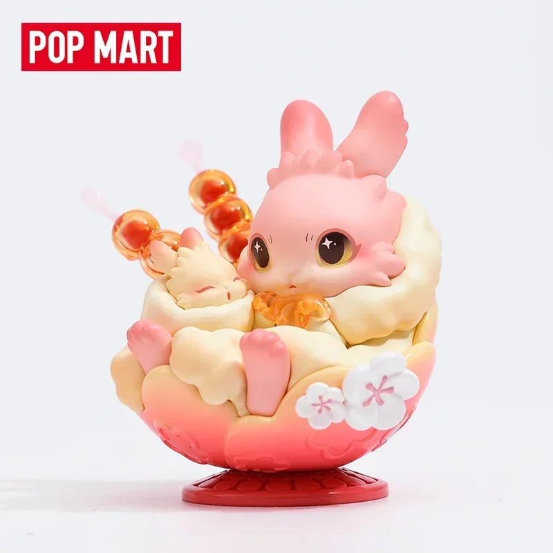 

Popmart RABY новый год Милые новогодние фигурки аниме кавайные настольные куклы из ПВХ сюрприз Рождественская игрушка для девочки