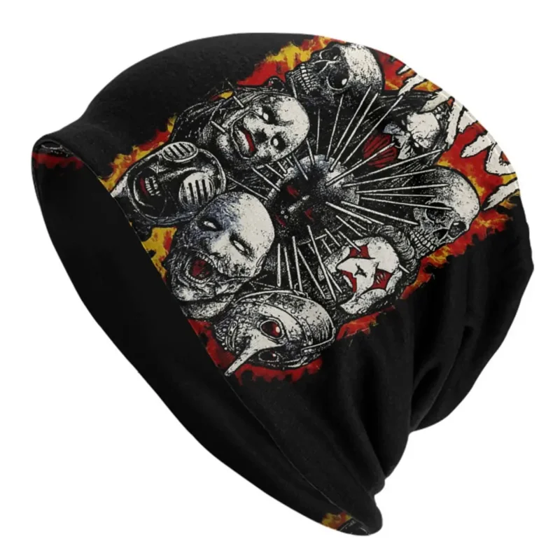 

Slipknots Rock Roll Band Beanie Cap Winter Warm Bonnet Homme Knit Hats Street Ski Heavy Metal Music Skullies Beanies Hats