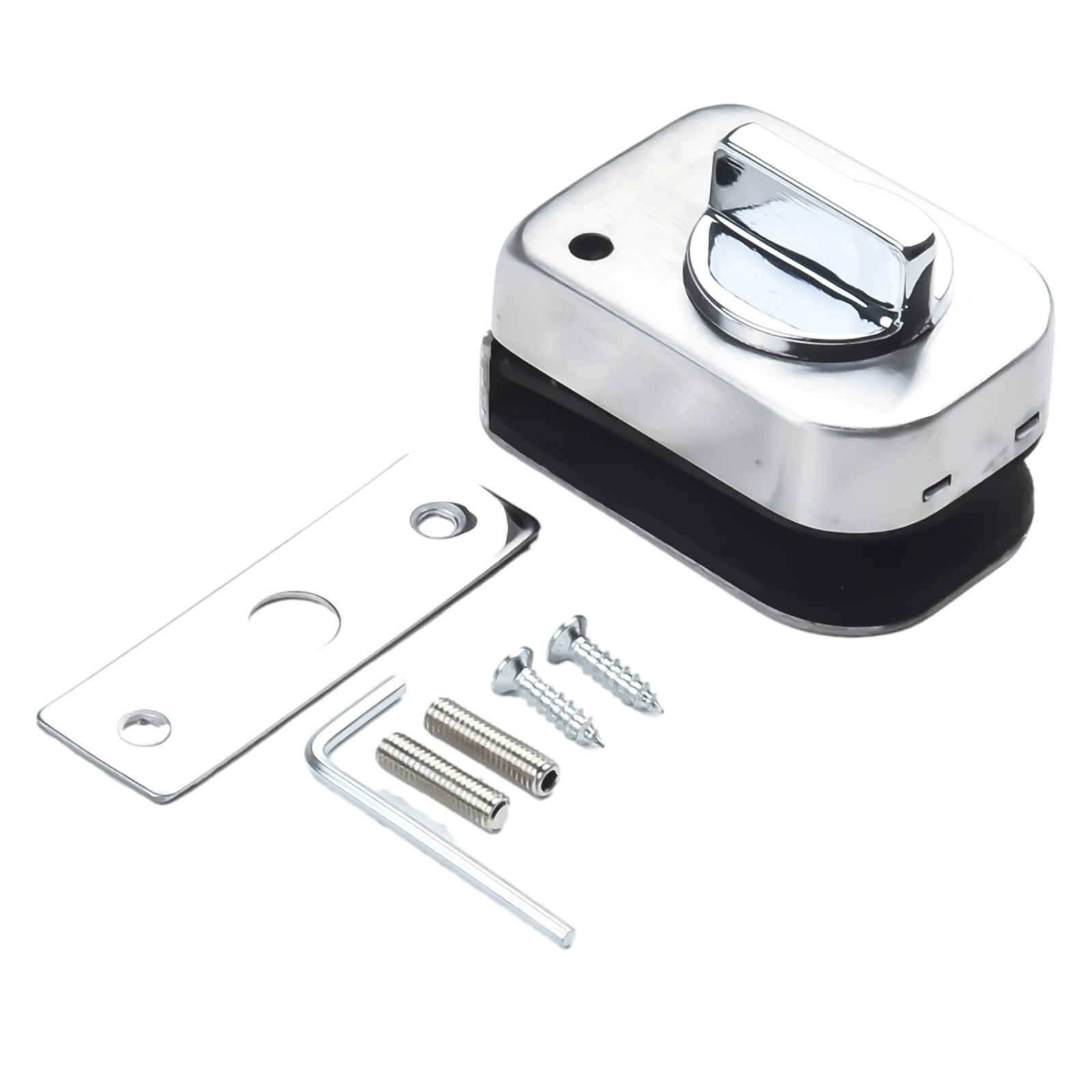 Stainless Steel Glass Door Lock Bolt Latch For Single Or Double Glass Door Easy To Install Frameless Glass Door Hot Sale