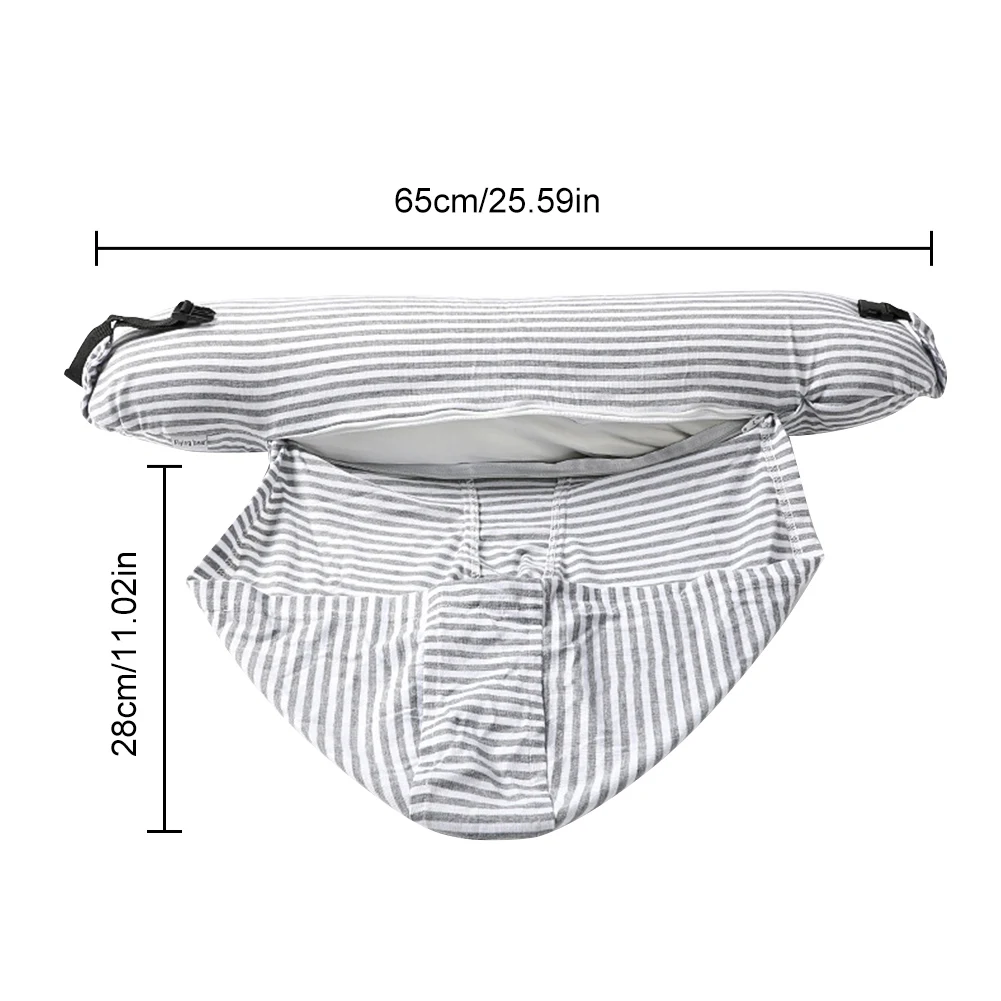 Stuffable Neck Pillow Travel Neck Pillow with Hood Lightweight Fillable Case for Travel Essentials