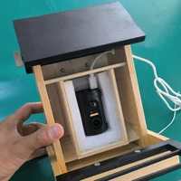 Кормушка для птиц 1080P с HD-камерой, встроенным аккумулятором, солнечной батареей, низкой мощности, ночного видения, уличная водонепроницаемая кормушка IP66, подключенная 2,4GWIFI — изображение 4