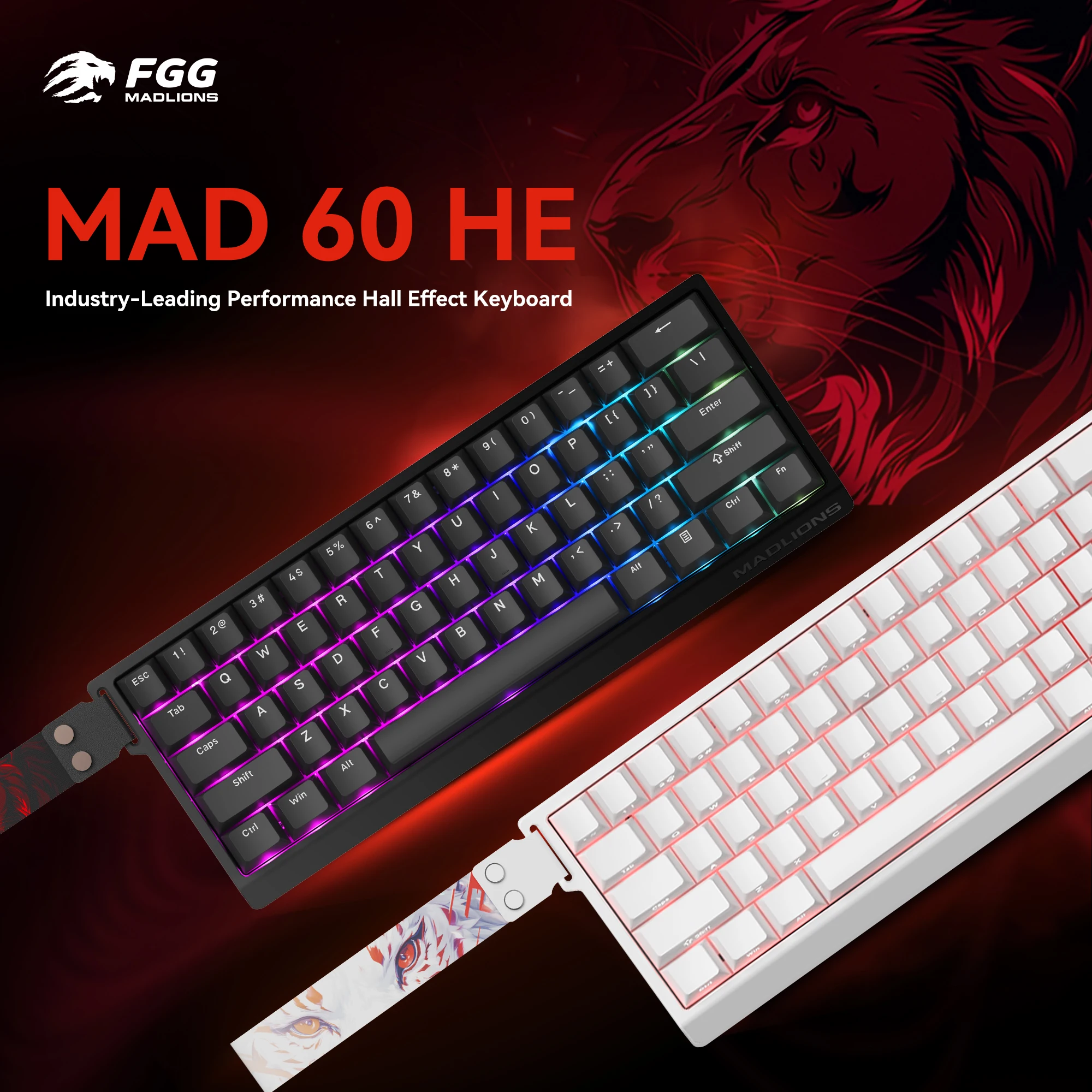 FGG Madlions Mad60 HE E-스포츠 마그네틱 스위치 기계식 키보드 R..
