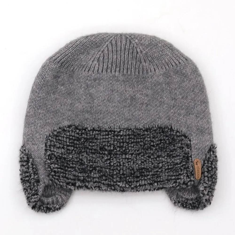 New Windproof Knitted Hat Coldproof Warm Ear Protection Hat Crochet Cap Unisex